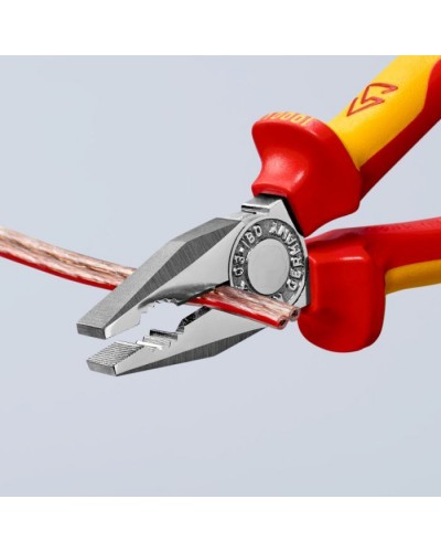 Плоскогубці KNIPEX комбіновані діелектричні VDE (03 06 160)