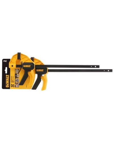 Струбцина DeWALT "M" тригерні (швидкозатискні), 300мм, тиск 63 кг, 2 шт. (DWHT0-83158)