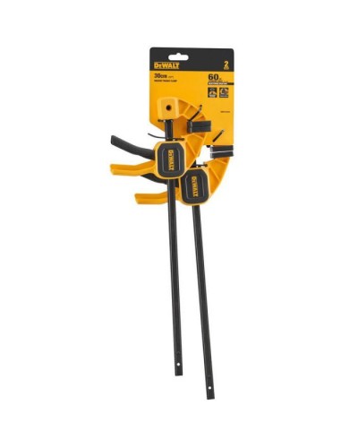 Струбцина DeWALT "M" тригерні (швидкозатискні), 300мм, тиск 63 кг, 2 шт. (DWHT0-83158)