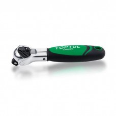 Тріскачка Toptul 1/2" з шарніром (360°) 72 зубці укорочена 1/4"х1/2" (CJMM1616)