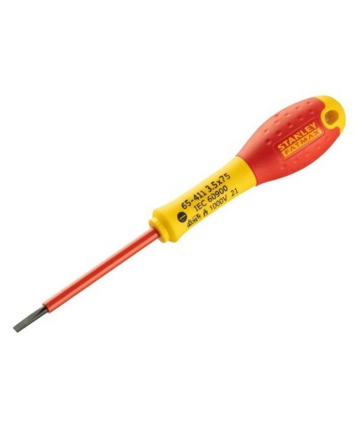 Викрутка Stanley FatMax, шліцьова, SL 3.5х75мм, 1000 В (0-65-411)