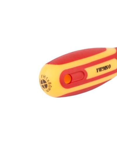 Викрутка Sigma діелектрична хрестова PH1x80мм 1000В CrV (4008141)