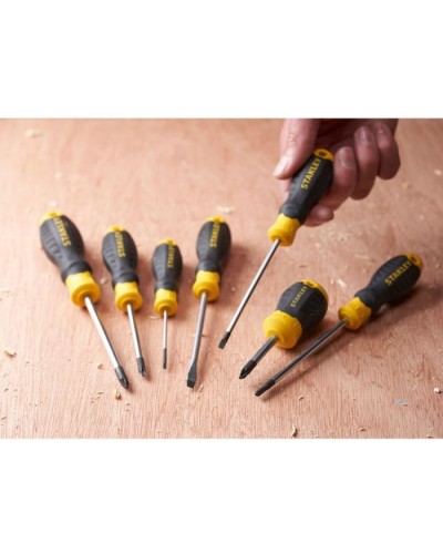 Викрутка Stanley Cushion Grip, SL4x100мм, з паралельним джалом. (STHT16195-0)