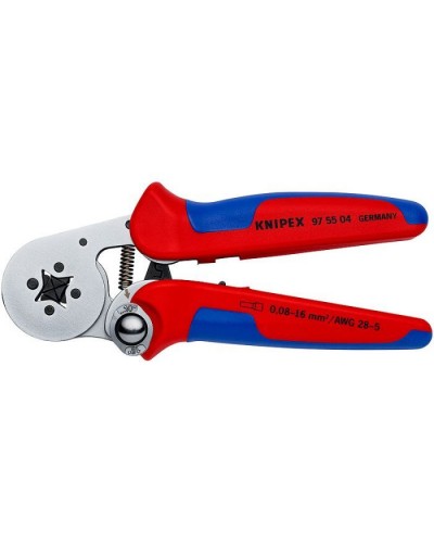 Затиск для клем KNIPEX для контактних гільз, квадратний обжим (97 55 04)