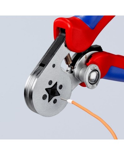 Затиск для клем KNIPEX для контактних гільз, квадратний обжим (97 55 04)