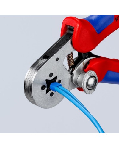 Затиск для клем KNIPEX для контактних гільз, квадратний обжим (97 55 04)