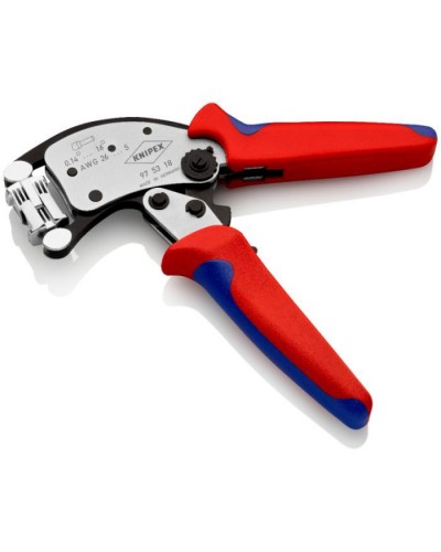Затиск для клем KNIPEX з поворотною головкою, для контактних гільз (97 53 18)