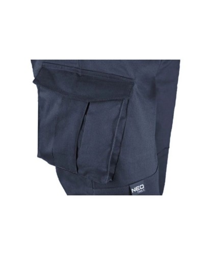Штани робочі Neo Tools CAMO Navy, розмір L (52), 255 г/м2, з відсіком для наколінни (81-224-L)