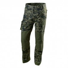 Штани робочі Neo Tools CAMO, розмір XL (54), 255 г/м2, з відсіком для наколінників, (81-221-XL)
