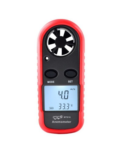 Анемометр Wintact цифровий 0,1-30м/с, -10-45°C (WT816)