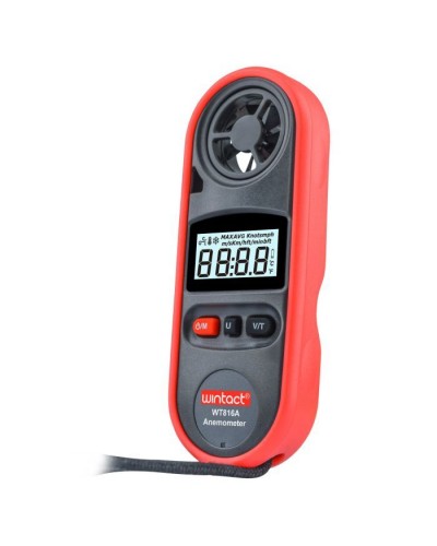 Анемометр Wintact цифровий 0,7-30м/с, -10-45°C (WT816A)