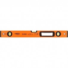 Рівень Neo Tools S 400 алюмінієвий, 60 см, 3 капсули, 1 отвір для рук (71-142)