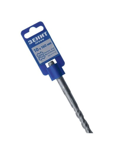Бур Зеніт "ПРОФІ" SDS-Plus 10х160 мм, спіраль 4S (20010160)