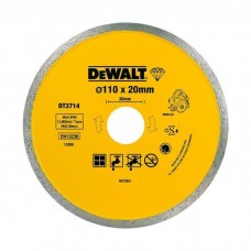 Круг відрізний DeWALT алмазный по керамике 110х1.6х20.0мм. (DT3714)