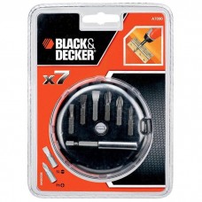 Набір біт Black&Decker 7 предм.+ магнітний тримач (A7090)