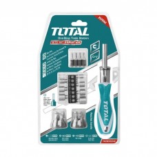 Набір біт Total бит, головок, отверка, 24шт. (TACSD30246)