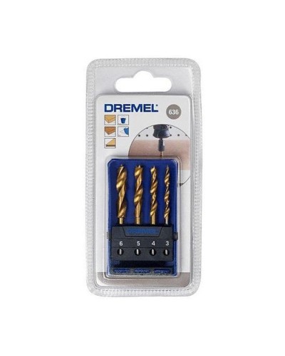 Набір свердл Dremel 3, 4, 5, 6 мм, по дереву (2.615.063.6JA)