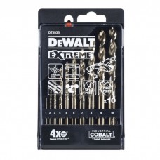 Набір свердл DeWALT по металу EXTREME COBALT,HSS-Co,10 шт., пластикова касета (DT5935)