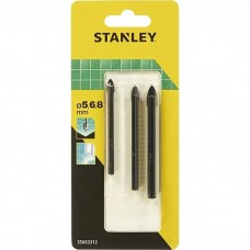 Набір свердл Stanley по плитці d=5/6/8мм, L=70/76/80 мм (STA53312)