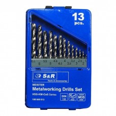 Набір свердл S&R 1.5-6.5мм MEISTER Co5 13шт (108849013)