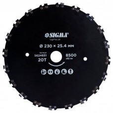 Ніж для тримера Sigma 230x25.4мм 20Т ланцюговий (5624651)