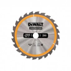 Диск пильний DeWALT СONSTRUCTION , 250 х 30 мм, 24 z, АТВ, 10 градусів, (DT1956)
