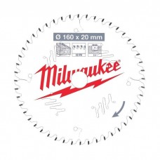 Диск пильний Milwaukee пиляльний PFTE 160х20х2,2мм, 48 зуб. (4932471291)