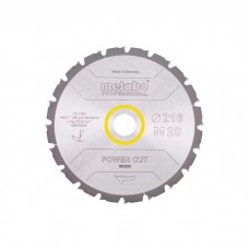 Диск пильний Metabo Power Cut Wood - Professional, 216х30мм, 20 зубців (628230000)