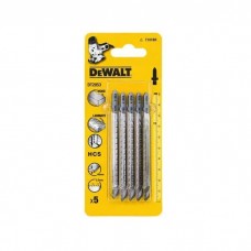 Полотно DeWALT для електролобзика, по деревині, L=100, WL=73, 2.5 мм, 5 шт (DT2053)