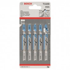 Полотно Bosch по металу T 118 B, 1.9-2.3х92мм, 5шт (2.608.631.014)