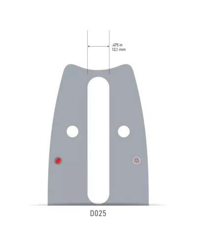 Шина для ланцюгової пили Oregon 0.325'', 1.5 мм, 18''/45 см (183SFHD025)
