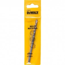 Свердло DeWALT універсальне D = 6 мм, L = 123 мм, WL = 93 мм, 1 шт (DT6519)