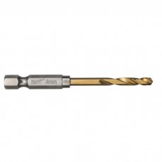 Свердло Milwaukee по металу RedHEX HSS-G TiN, 4 мм (10шт) (4932478178)