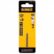 Свердло DeWALT по металу Black & Gold, HSS-G, 1.5 х 40 х 18 мм, 3 шт. (DT20511)
