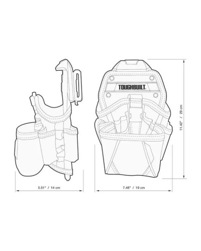 Сумка для інструмента ToughBuilt кобура для дриля (TB-CT-20-LX)