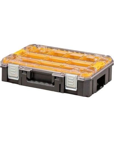 Ящик для інструментів DeWALT TSTAK, прозора кришка, 10 чашок, IP54 (DWST82968-1)