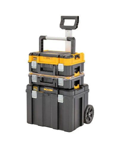 Ящик для інструментів DeWALT комплект TSTAK 2.0 ящик+органайзер+ящик-візок (DWST83411-1)