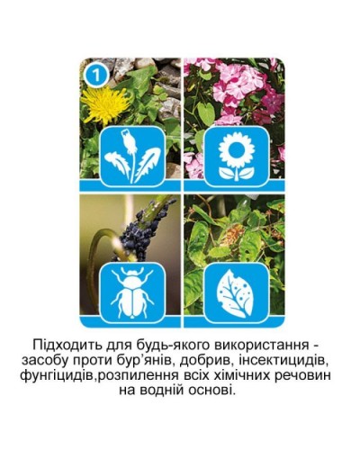 Обприскувач HoZelock 12л Pulsar Plus+ баготорижимна форсунка "Multi Nuzzle" (10644)
