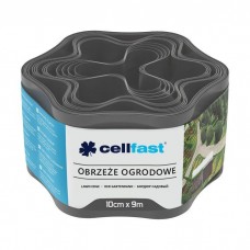 Садова огорожа Cellfast стрічка газонна, бордюрна, хвиляста, 10смх9м, графіт (30-051)