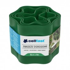 Садова огорожа Cellfast стрічка газонна, бордюрна, хвиляста, 15смх9м, зелена (30-002H)