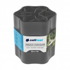 Садова огорожа Cellfast стрічка газонна, бордюрна, хвиляста, 20смх9м, графіт (30-053)