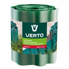 Садова огорожа Verto стрічка газонна, бордюрна, хвиляста, 15смх9м, зелена (15G511)