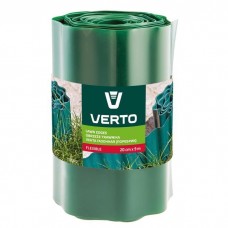 Садова огорожа Verto стрічка газонна, бордюрна, хвиляста, 20смх9м, зелена (15G512)