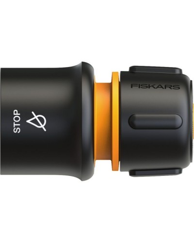 Конектор для шланга Fiskars Watering 19 мм(3/4") з автостопом LB30 (1027083)
