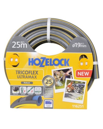 Шланг для поливу HoZelock d19мм 25м Tricoflex Ultraмax 116251 (7058)