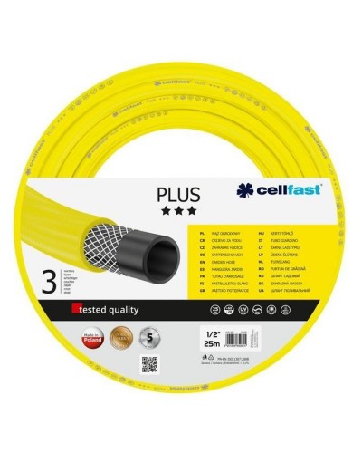 Шланг для поливу Cellfast PLUS, 1/2', 25м, 3 шари, до 25 Бар, -20…+60°C (10-200_CELLFAST)