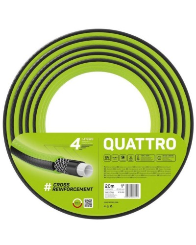 Шланг для поливу Cellfast QUATTRO, 1', 20м, 4 шари, до 20 Бар, -10…+50°C (10-080)