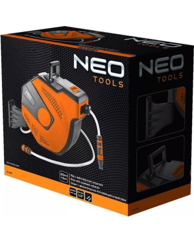 Шланг для поливу Neo Tools на автоматичній котушці, 20м+2м, 1/2" (15-891)