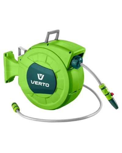 Шланг для поливу Verto на автоматичній котушці, 20м+2м, 1/2" (15G891)