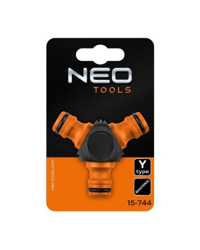 Трійник для шлангу Neo Tools трійник 1/2"-3/4", двокомпонентний (15-744)